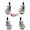 Service Caster 5'' Nylon Wheel Swivel 1-1/4'' Expanding Stem Caster Set 2 Brakes, 4PK SCC-EX20S514-NYS-2-TLB-2-114 - alternate 4
